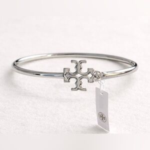 Tory Burch Silver Bangle Bracelet